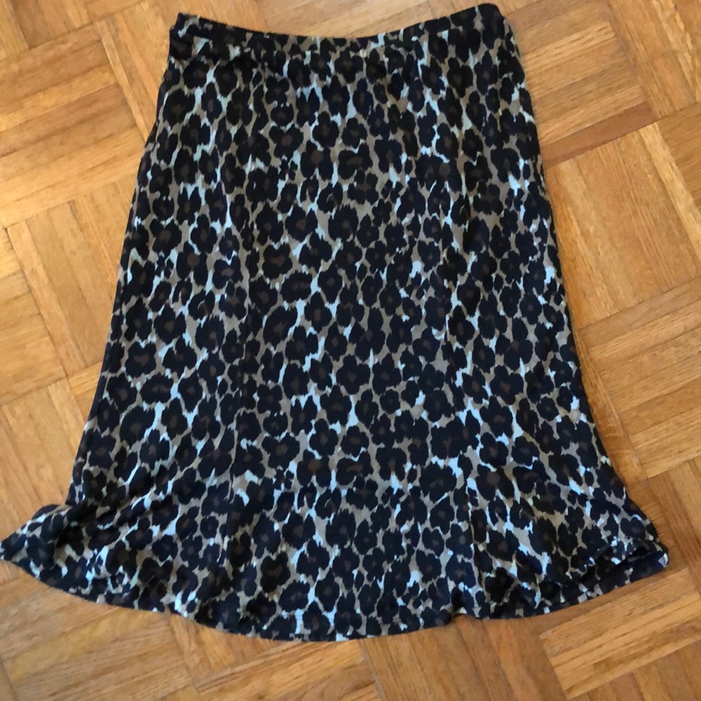 Express leopard print skirt